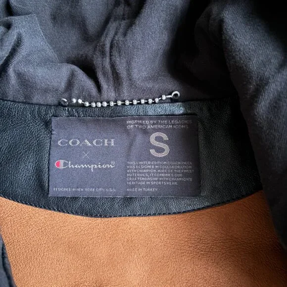 Coach x Champion Super Fleece Shearling Coat | Unisex | Size S - Picture 7 of 8